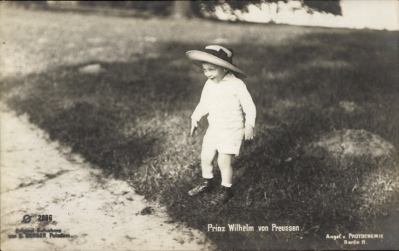 Ak Prinz Wilhelm von Preußen, Portrait
