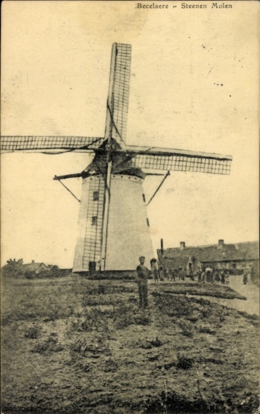 Ak Becelaere Zonnebeke Zonnebecke Westflandern, Windmühle