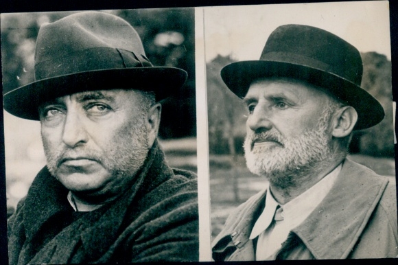 Foto Nürnberger Prozess, Julius Streicher, Robert Ley, Portraits