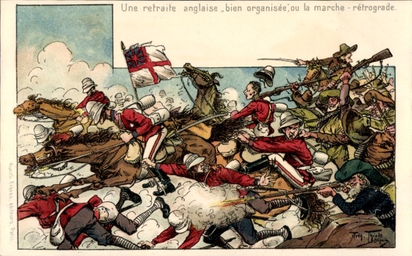 Künstler Ak Thiele, Arthur, Jeder Krieg bringt Neuigkeiten, Burenkrieg, britische Armee