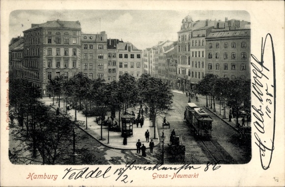 Ak Hamburg Mitte Neustadt, Groß-Neumarkt
