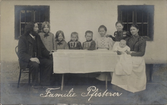 Foto Ak Erl in Tirol, Passionsspiele 1912, Familie Pfisterer