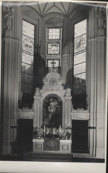 Original Foto Berlin Kreuzberg, Melanchtonkirche, Altar, um 1947