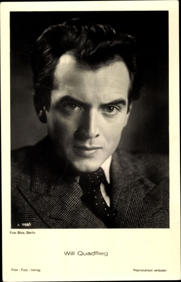 Ak Schauspieler Will Quadflieg, Portrait