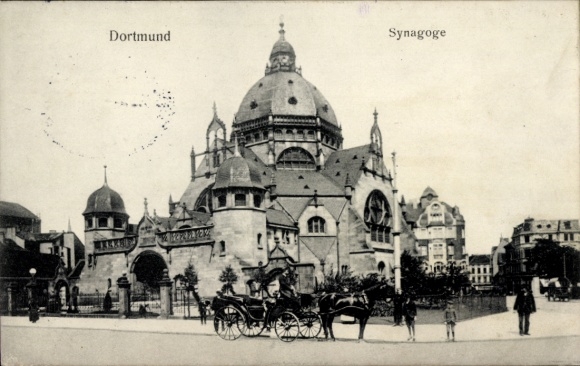 Judaika Ak Dortmund im Ruhrgebiet, Synagoge