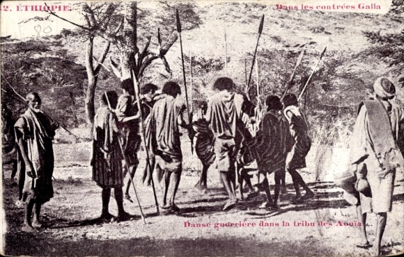 Ak Äthiopien, Tanzende Krieger, Afrikaner