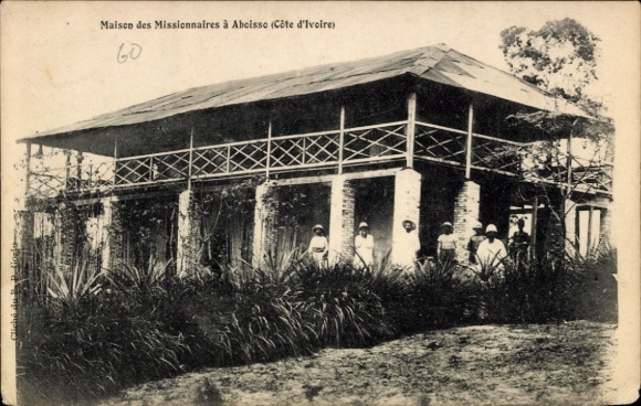 Ak Aboisso Elfenbeinküste, Haus der Missionare,  Côte d'Ivoire, 60