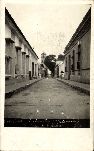 Foto Ak Valencia Stadt Spanien, Straße