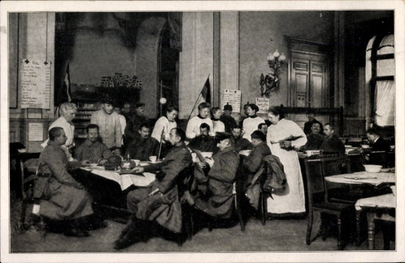 Ak Magdeburg an der Elbe, Deutsches Rotes Kreuz, Bahnhofsdienst, Hauptverpflegungsraum