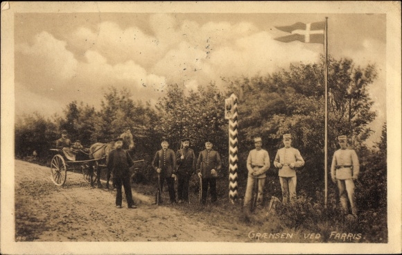 Ak Farris Dänemark, Partie an der Grenze