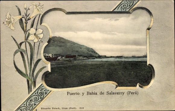 Passepartout Ak Salaverry Peru, Hafen und Bucht