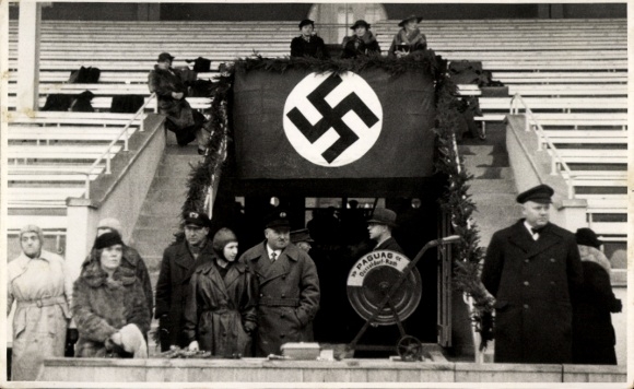 Foto Ak Düsseldorf, Tribüne im Stadion