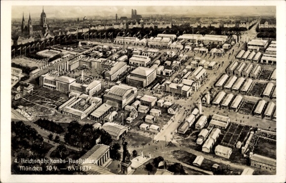 Ak München, 4. Reichsnährstandsausstellung 1937, Panorama, Ausstellungsgelände