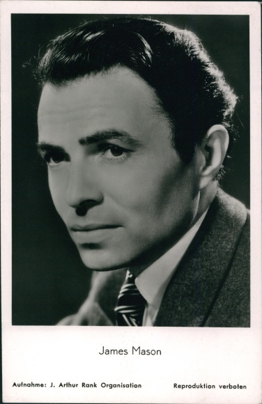 Ak Schauspieler James Mason, Portrait, Krawatte