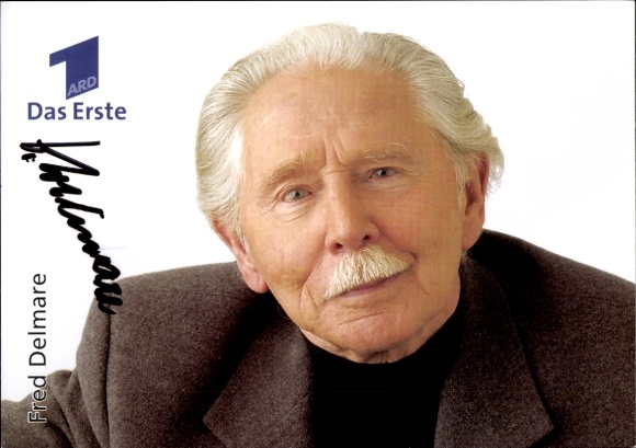 Ak Schauspieler Fred Delmare, Portrait, Serie In aller Freundschaft, Autogramm