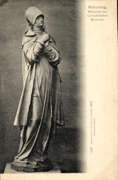 Ak Nürnberg, Madonna im Germanischen Museum