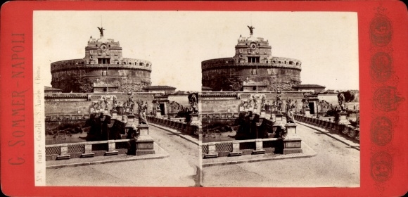 Stereo Foto Roma Rom Lazio, Ponte e Castello S. Angelo