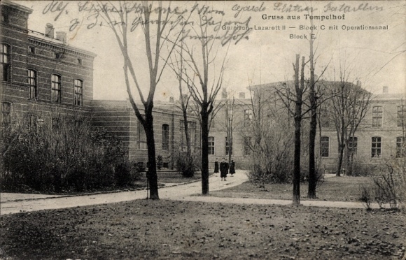 Ak Berlin Tempelhof, Garnison-Lazarett II