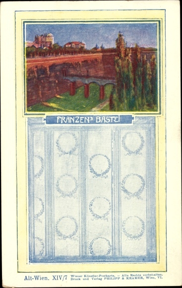Künstler Ak Wien, Franzens Bastei