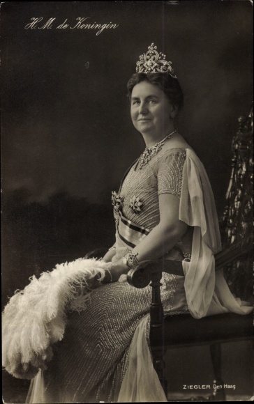 Ak Königin Wilhelmina der Niederlande, Portrait