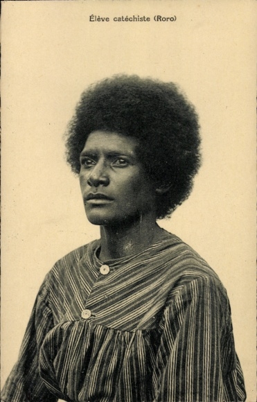 CPA Nouvelle Guinee, Eleve catechiste