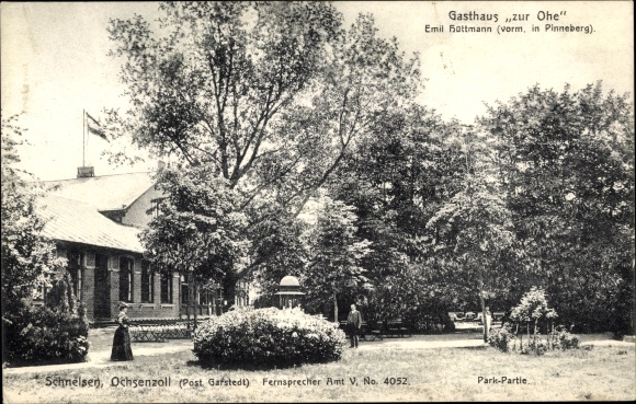Ak Hamburg Eimsbüttel Schnelsen Ochsenzoll, Gasthaus zur Ohe E. Hüttmann