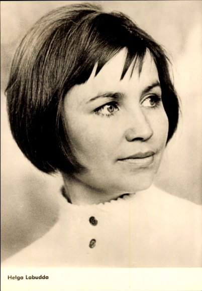 Ak Schauspielerin Helga Labudda, Portrait, Venus und ihr Teufel