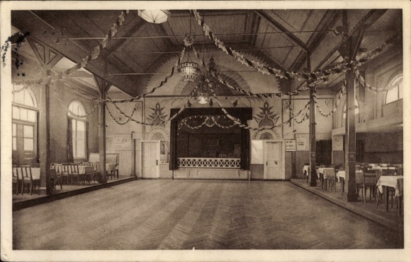 Ak Hamburg Eimsbüttel Lokstedt, Gesellschaftshaus Zum Tiefenstaken, großer Saal