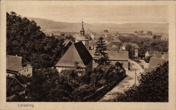 Ak Leißling Weißenfels an der Saale, Panorama