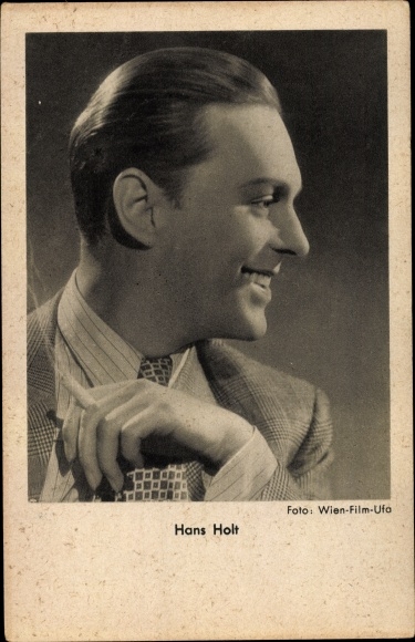 Ak Schauspieler Hans Holt