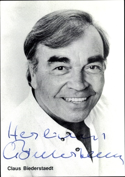 Ak Schauspieler Claus Biederstaedt, Portrait, Autogramm