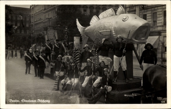 Ak Berlin Friedrichshain Stralau, Stralauer Fischzug