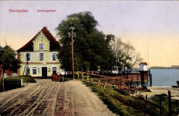 Ak Hamburg Bergedorf Vierlande Kirchwerder Zollenspieker, Gasthaus