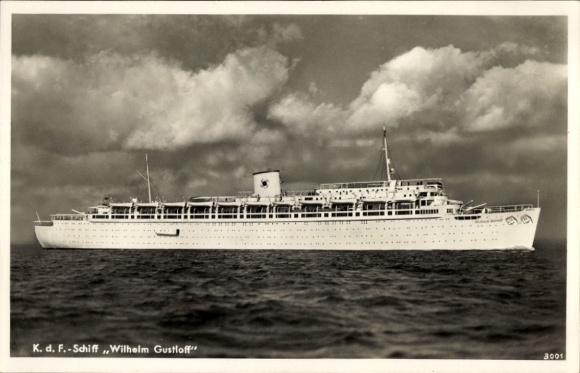 Ak KdF Schiff Wilhelm Gustloff, Ansicht Steuerbord