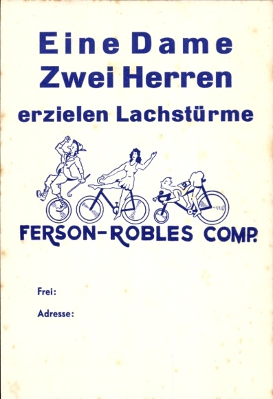 Ak Werbung, Ferson-Robles Comp., Fahrräder