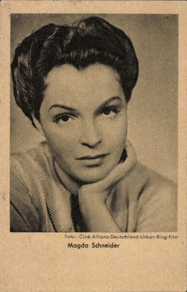 Ak Schauspielerin Magda Schneider, Portrait