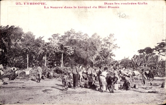Ak Äthiopien, La source dans le torrent du Diré Daoua, Dans les contrées Galla, Afrikaner