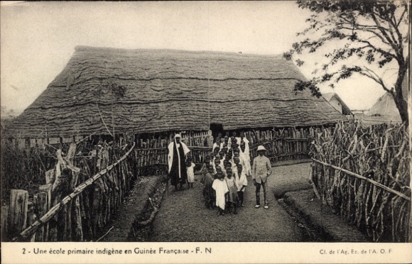 Ak Guinea, Missionarische Primar Schule für Einheimische
