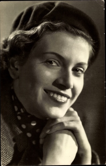 Ak Schauspielerin Brigitte Krause, Die Buntkarierten, Der Rat der Götter, Portrait