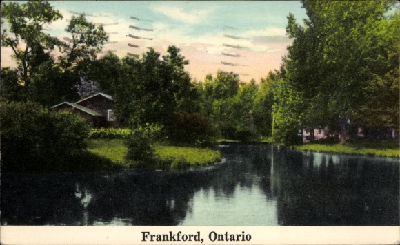 Ak Frankford Ontario Kanada, Seeblick