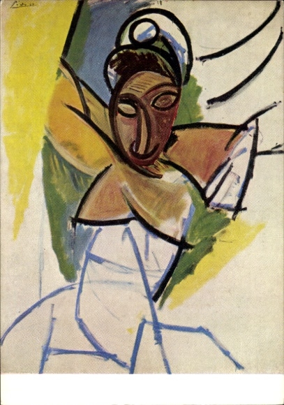 Künstler Ak Picasso, Studie für Les demoiselles d'Avignon, 1907