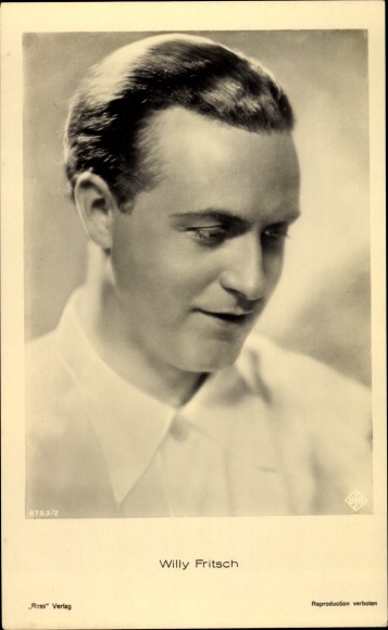 Ak Schauspieler Willy Fritsch, Portrait