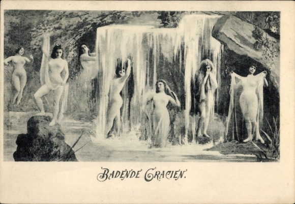 Ak Badende Grazien, Erotik