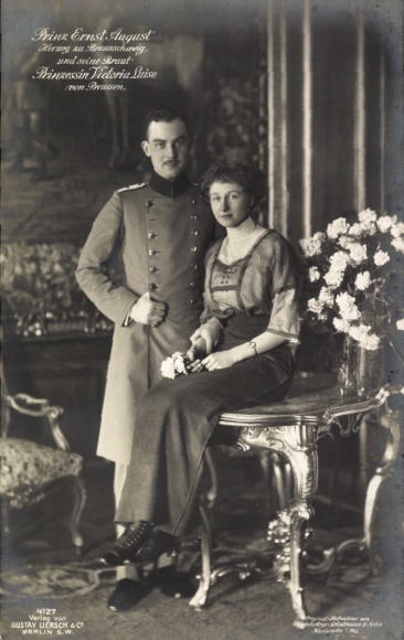 Ak Herzog Ernst August von Braunschweig Lüneburg, Prinzessin Victoria Luise, Liersch 4127