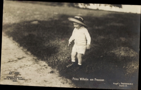 Ak Prinz Wilhelm von Preußen, Portrait
