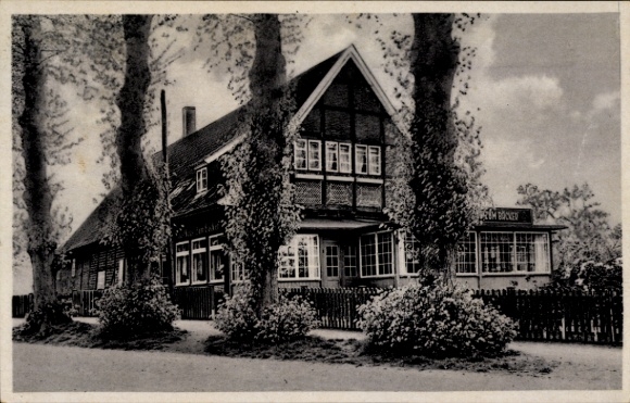 Ak Hamburg Wandsbek Wohldorf, Gasthaus zum Bäcker, Herrenhaus-Allee 9