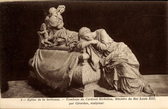 CPA Paris V, Eglise de la Sorbonne, Tombeau du Cardinal Richelieu