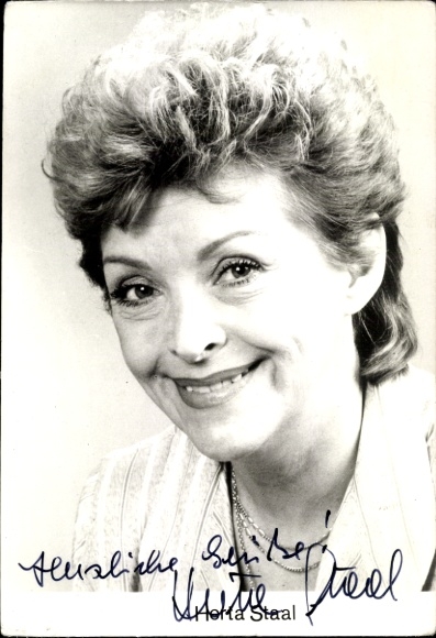 Ak Schauspielerin Herta Staal, Portrait, Autogramm