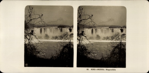 Stereo Foto Niagara Falls New York USA, Gesamtansicht