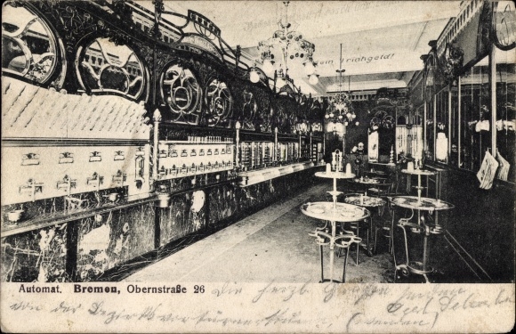 Ak Hansestadt Bremen, Automat Obernstraße 26, Automatenrestaurant